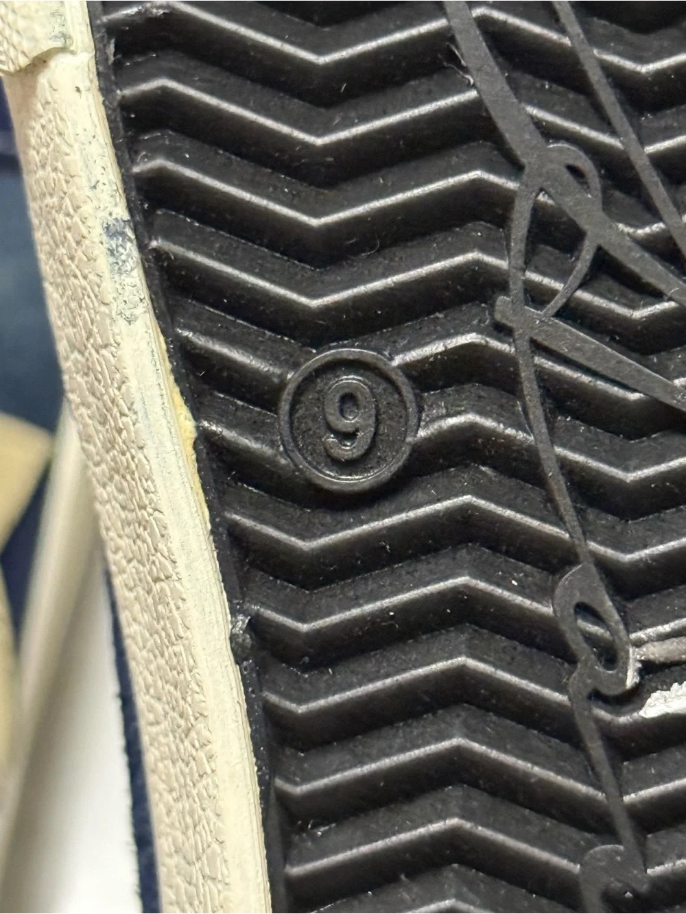 NEW Vintage Havana VH EST 1954 Navy Suede Gold Star High Top Sneakers Size 9